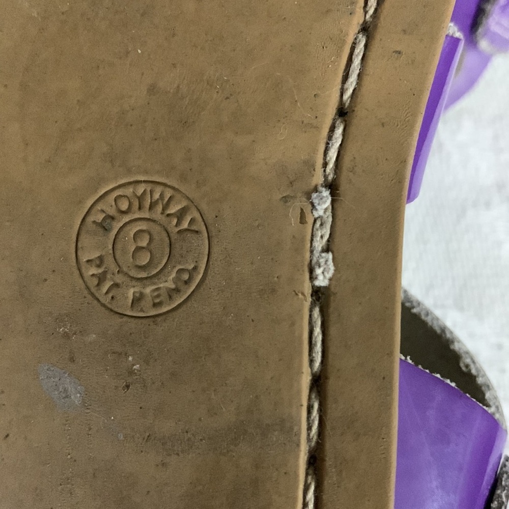 Gently loved Salt Water Purple Sandal - Picture 5 of 7